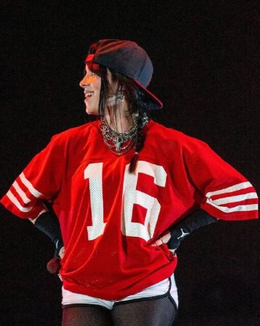 Billie Eilish Red Jersey