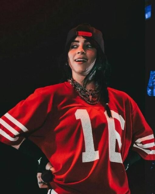 Billie Eilish Red Jersey