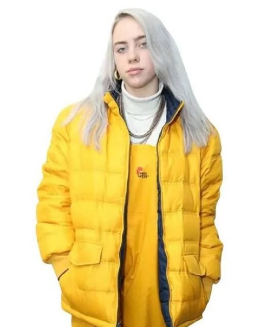 Billie Eilish Yellow Puffer Jacket