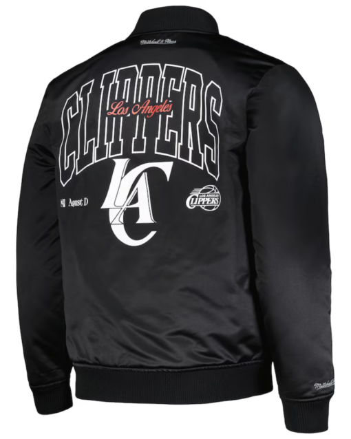 Black LA Clippers SUGA x NBA Bomber Full-Zip Jacket