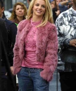 Britney Spears Pink Coat