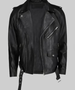 Bruno Mars Black Biker Leather Jacket