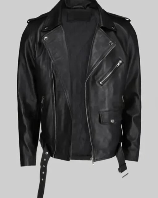 Bruno Mars Black Biker Leather Jacket