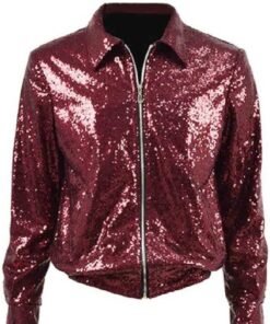 Bruno Mars Brothers Red Sequins Jacket
