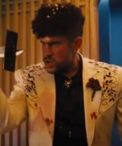 Bullet Train Bad Bunny White Blazer