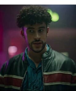 Cassandro Bad Bunny Green Leather Jacket