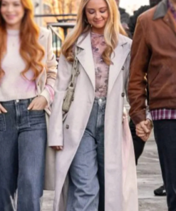 Katie Baker Our Little Secret White Trench Coat