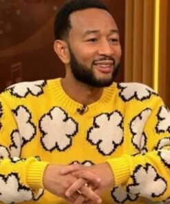 Cbs Mornings John Legend Yellow Floral Sweater
