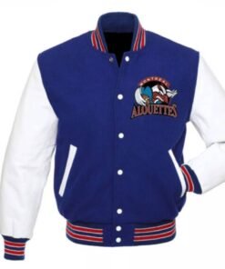 Cfl Montreal Alouettes Blue And White Varsity Jacket