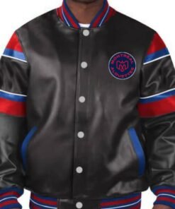Cfl Montreal Alouettes Multicolor Leather Jacket