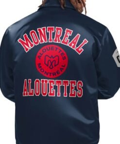 Cfl Montreal Alouettes Option Route Navy Satin Jacket