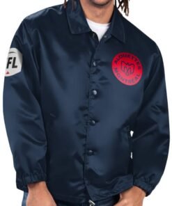 Cfl Montreal Alouettes Option Route Navy Satin Jacket