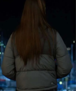 Holly Alberg Murder In A Small Town Grey Puffer Jacket