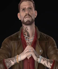 Life Is Strange Damon Merrick Brown Leather Jacket