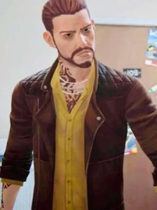 Life Is Strange Damon Merrick Brown Leather Jacket