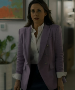 His & Hers 2024 Lacey Chabert Purple Blazer