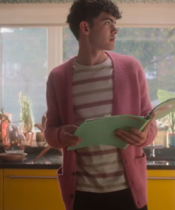 Heartstopper S03 Charlie Pink Cardigan
