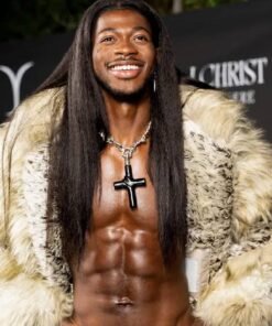 J Christ Premiere 2024 Lil Nas X Faux Fur Coat