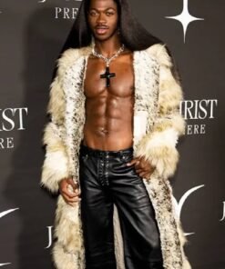 J Christ Premiere 2024 Lil Nas X Faux Fur Coat