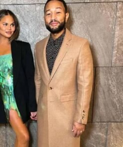 John Legend American Singer Beverly Hills Brown Coat