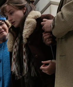 Apartment 7a 2024 Julia Garner Brown Coat