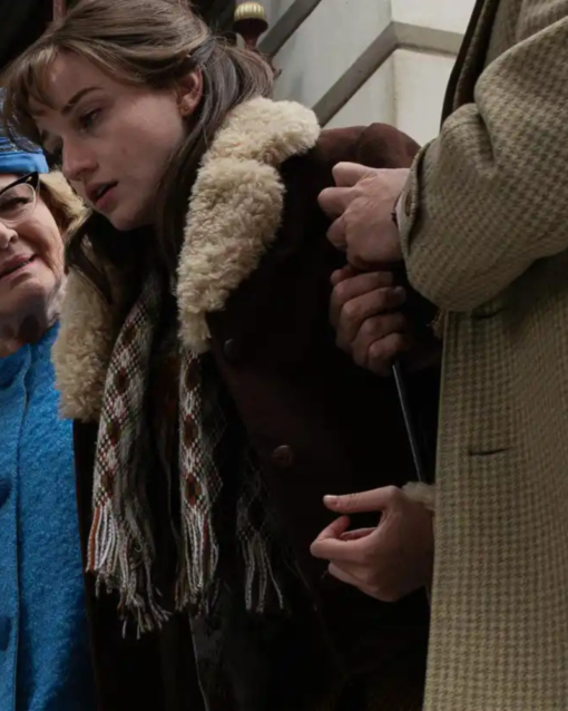 Apartment 7a 2024 Julia Garner Brown Coat