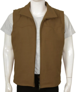 Kevin Costner Yellowstone Leather Vest