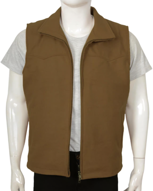 Kevin Costner Yellowstone Leather Vest