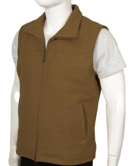 Kevin Costner Yellowstone Leather Vest