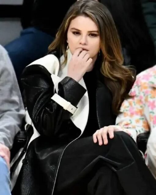 Lakers Game Selena Gomez Trench Coat