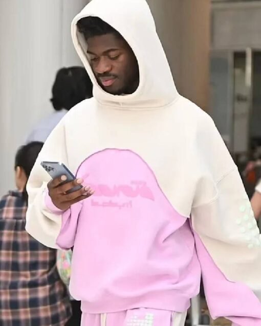 Lil Nas X Cream Pink Hoodie Sweatsuit