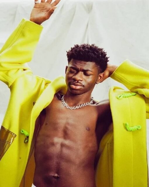 Lil Nas X Yellow Faux Leather Coat