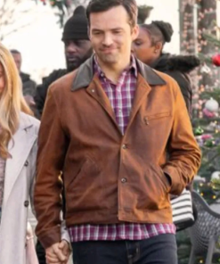 Our Little Secret Ian Harding Brown Leather Jacket