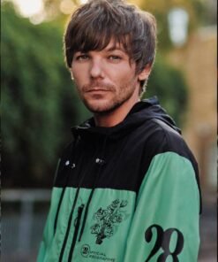American Singer Louis Tomlinson Green Windbreaker Jacket