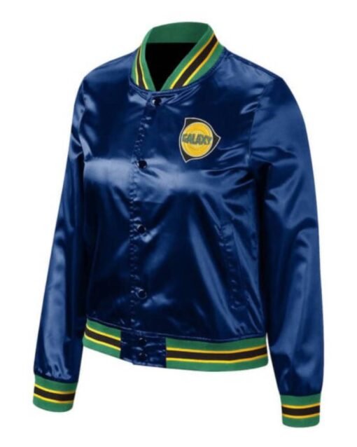 Mls La Galaxy Royal Blue Satin Jacket