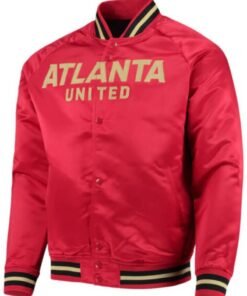 MLS Team Atlanta United Fc Red Satin Jacket