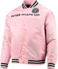 MLS Team Inter Miami CF Pink Satin Jacket
