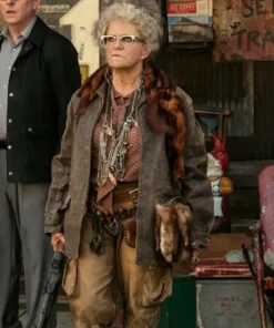 Dale Dickey Fallout 2024 Brown Leather Jacket