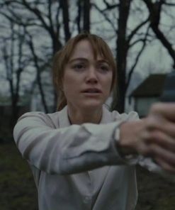 Longlegs 2024 Maika Monroe White Shirt