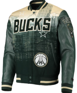Men’s Milwaukee Bucks Pro Standard Green Varsity Full-zip Jacket
