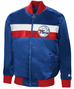 Men’s Philadelphia 76ers Ambassador Satin Full-zip Jacket