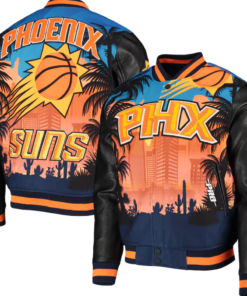 Men’s Pro Standard Black Phoenix Remix Varsity Jacket