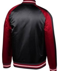 MLS Team Atlanta United Fc Black And Red Satin Jacket