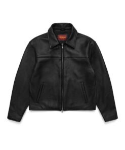 Mutimer Black Leather Jacket