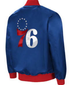 Men’s Philadelphia 76ers Ambassador Satin Full-zip Jacket