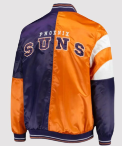 Phoenix Suns Starter Orange And Purple Varsity Jacket
