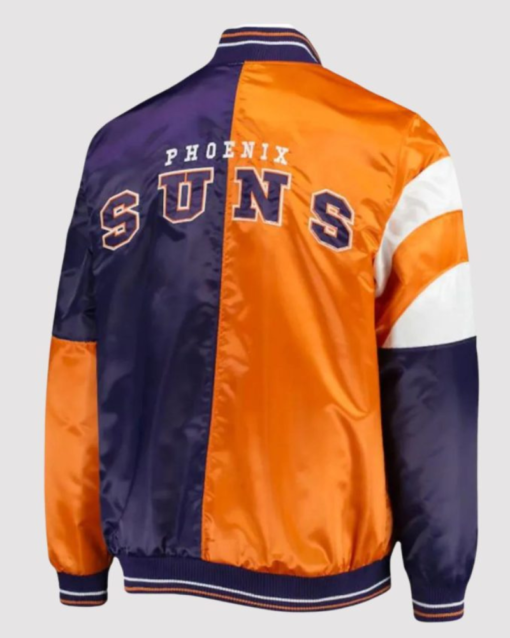 Phoenix Suns Starter Orange And Purple Varsity Jacket