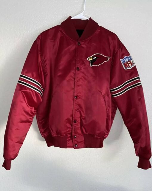 Arizona Cardinals Red Pro Line Satin Jacket