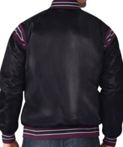 Anaheim Ducks Enforcer NHL Black Satin Jacket