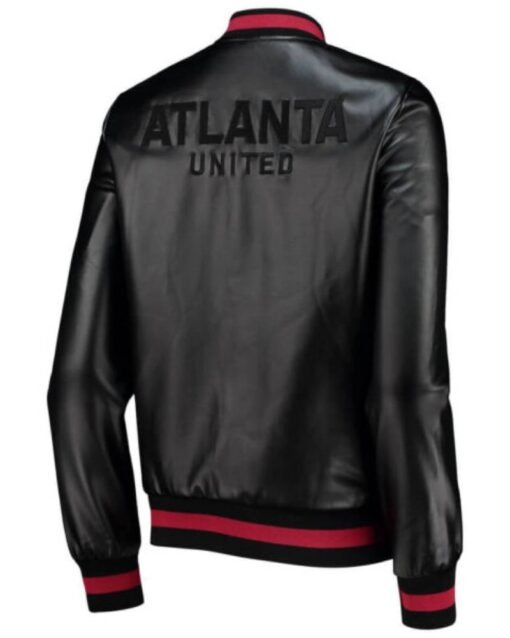 MLS Atlanta United FC Black Leather Jacket